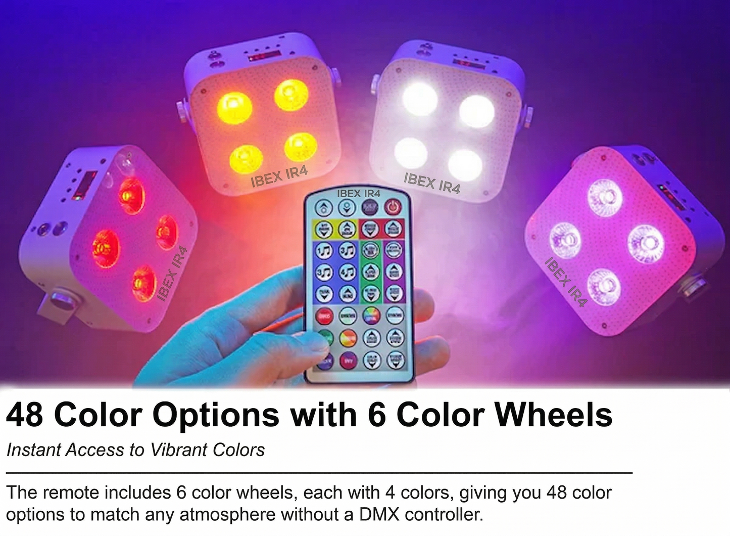 IBEX IR4 Wireless Uplights — Compact Series