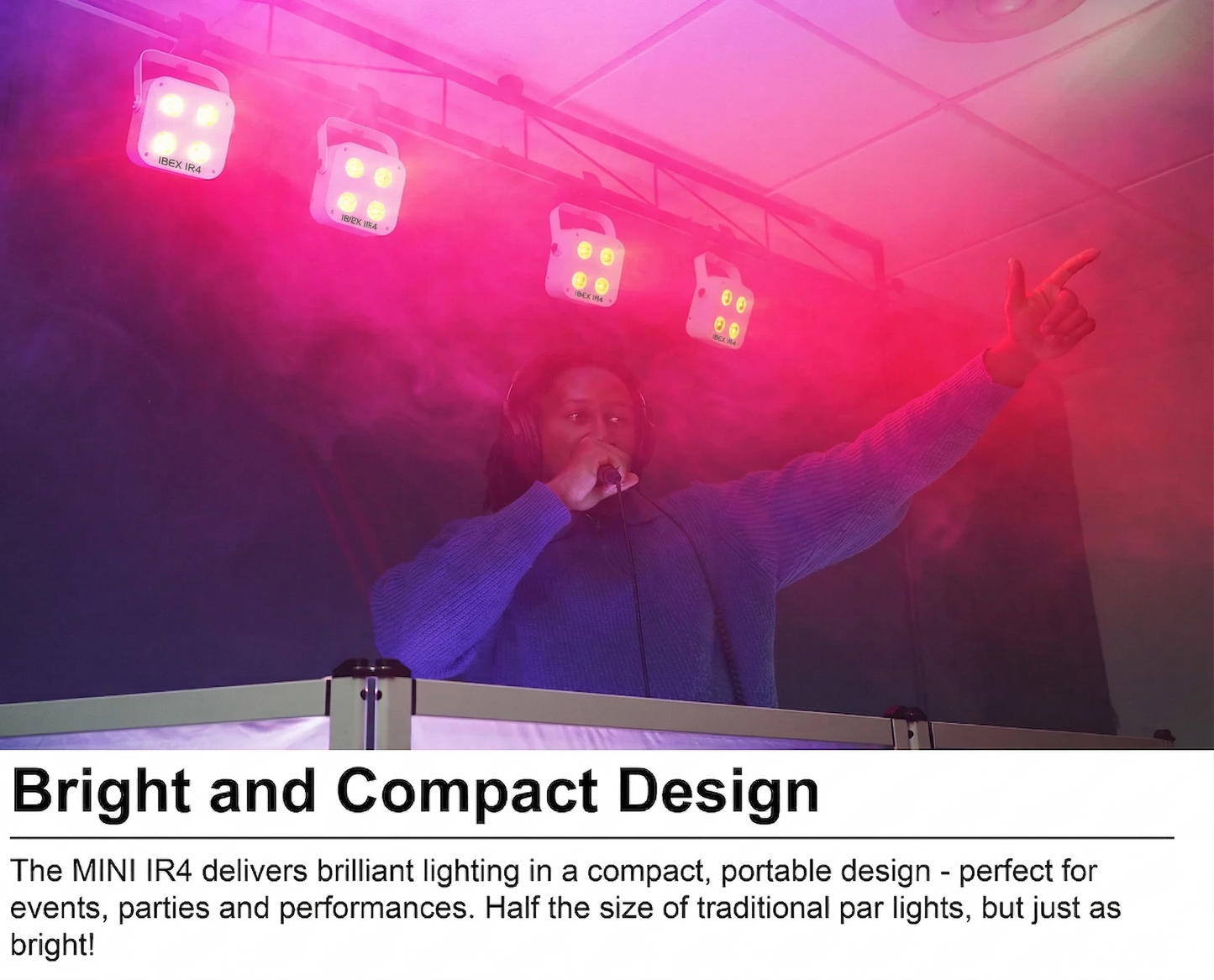 IBEX IR4 Wireless Uplights — Compact Series