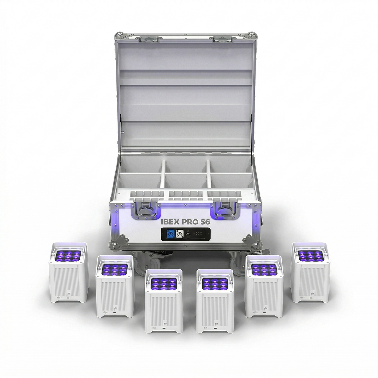 IBEX Pro 8-Pack Wireless Uplights — IP65 Waterproof