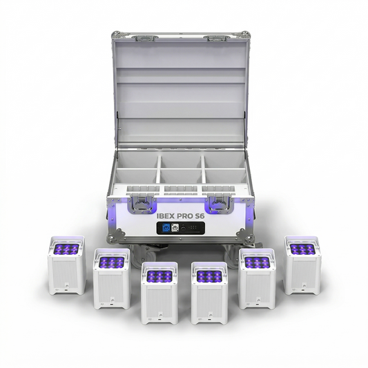 IBEX Pro 8-Pack Wireless Uplights — IP65 Waterproof