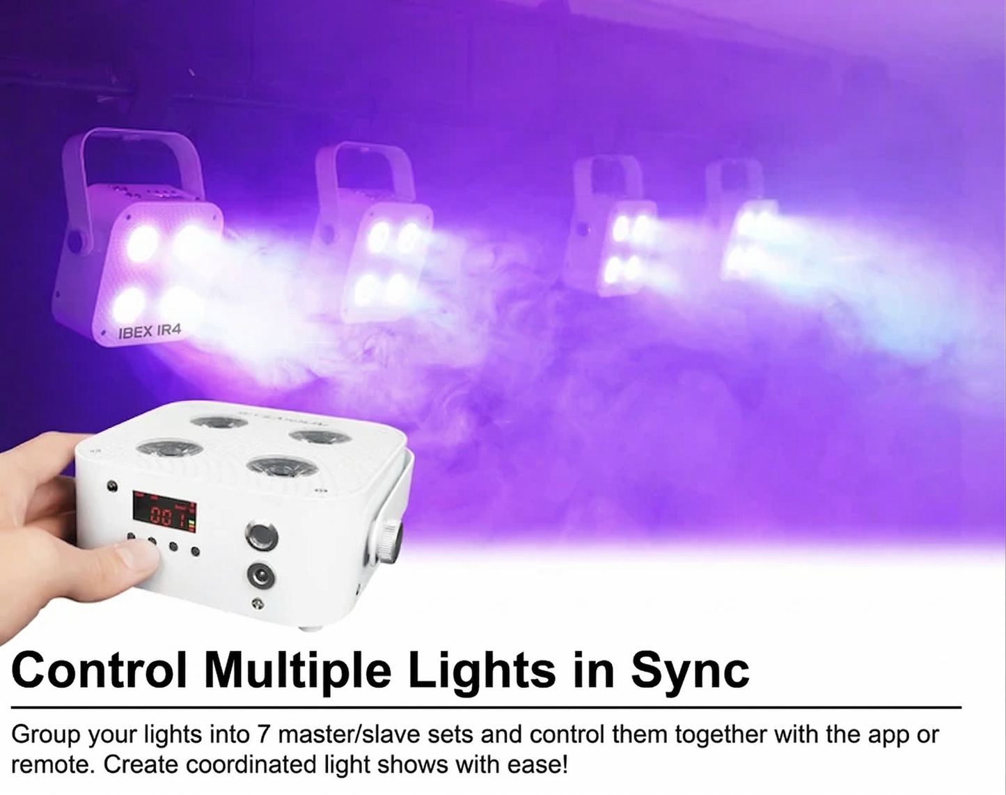 IBEX IR4 Wireless Uplights — Compact Series